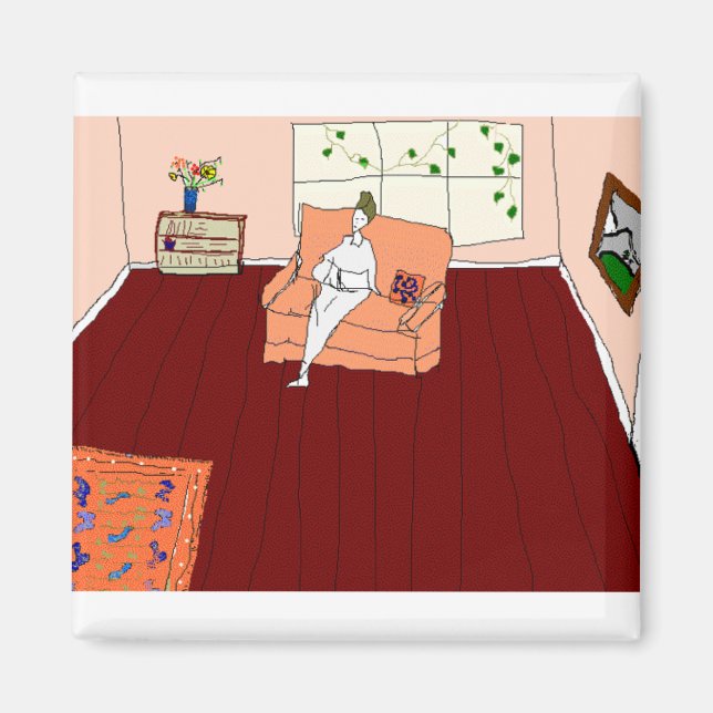 Aimant lecteur dans la salle de pêche (Devant)