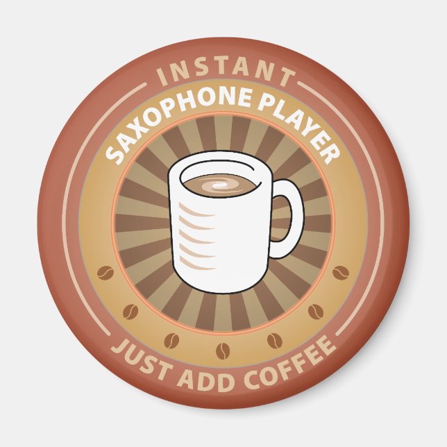 Aimant Lecteur saxophone instantané (Devant)