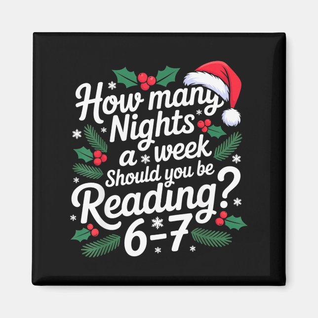 Aimant Lecture 67 Mème Prof d'anglais Drôle 67 Noël  (Devant)