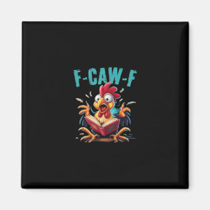 Aimant Lecture de livre F-caw-f cri de poulet drôle humou