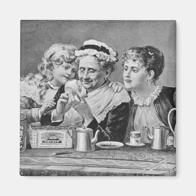 Aimant Lecture des Feuilles de thé (Devant)