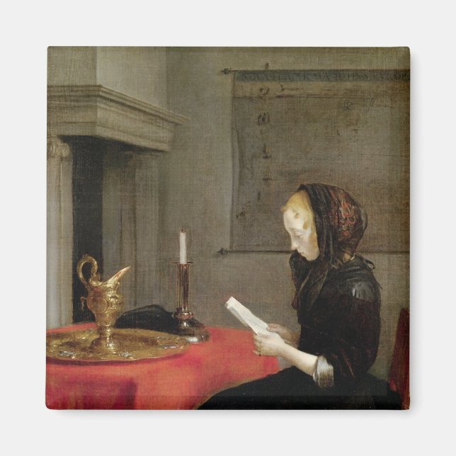 Aimant Lecture féminine, c.1662 (Devant)