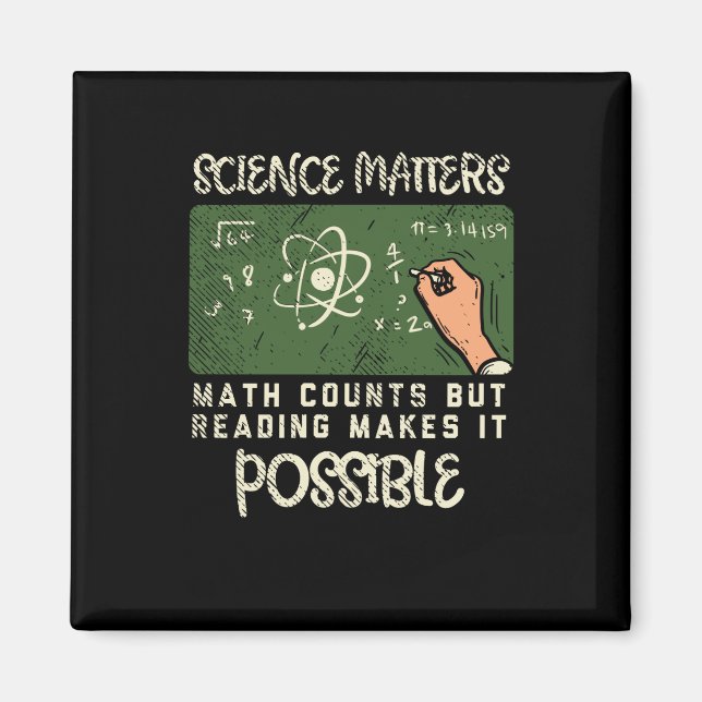 Aimant Lecture - La Lecture Le Rend Possible (Devant)