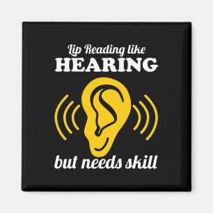 Aimant Lecture labiale comme l'ouïe 