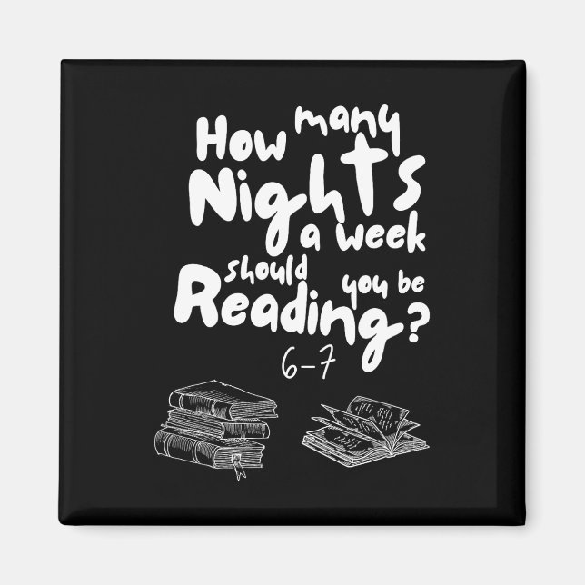 Aimant Lectures de nuit 6-7 Mème Prof d'anglais Amoureux  (Devant)