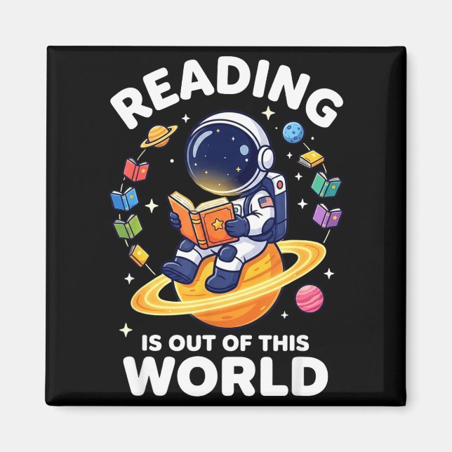 Aimant Lectures drôles sur l'espace sont des livres hors  (Devant)