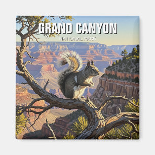 Aimant L'écureuil de Kaibab dans le parc national du Gran