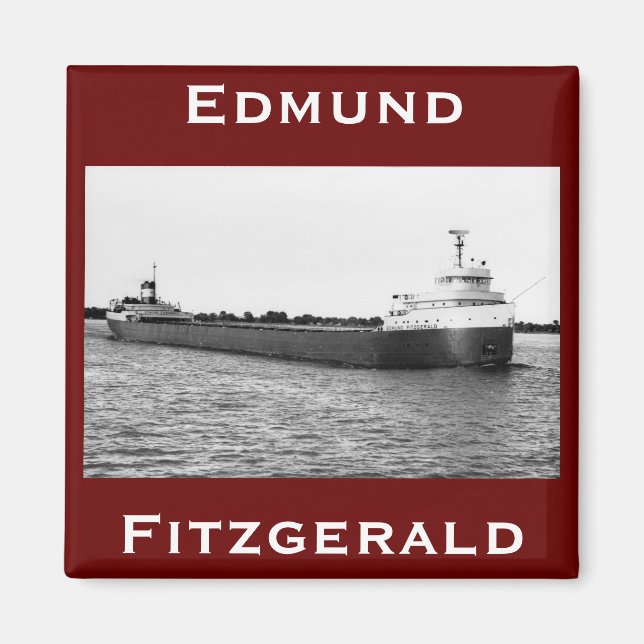 Aimant L'Edmund Fitzgerald sur la rivière St. Clair (Devant)