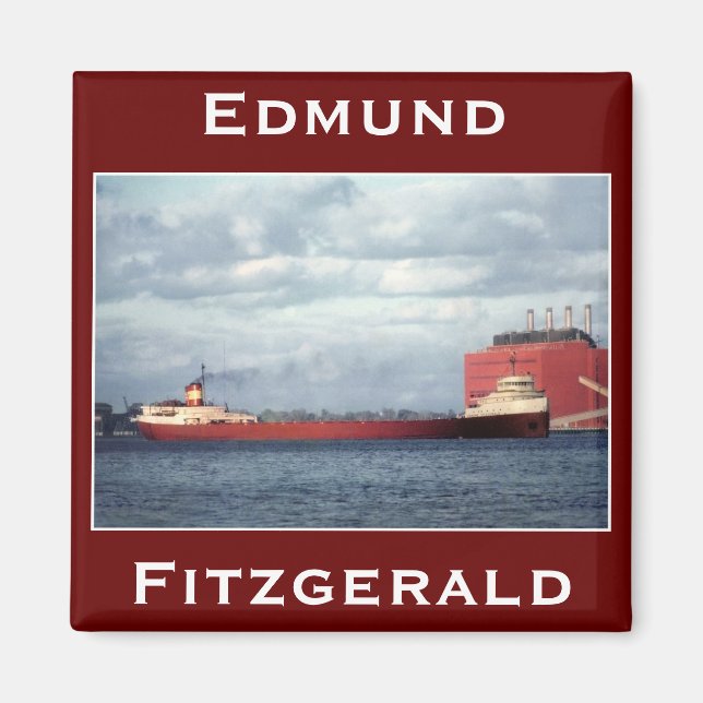 Aimant L'Edmund Fitzgerald sur la rivière St. Clair (Devant)