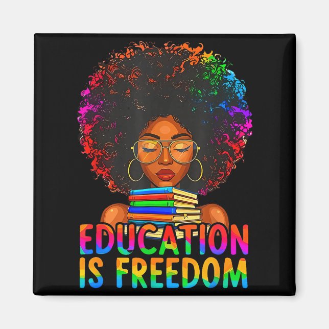 Aimant L'éducation à l'histoire des Noirs est la liberté  (Devant)
