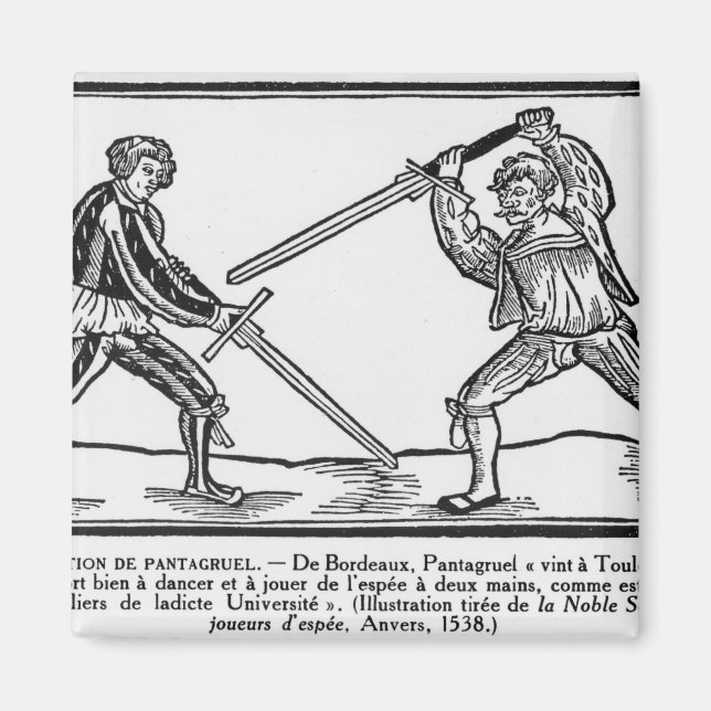 Aimant L'éducation de Pantagruel, illustration (Devant)