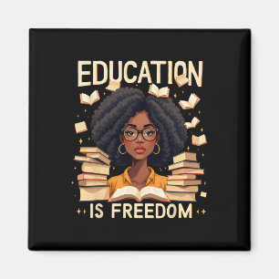 Aimant L'Éducation Est La Liberté Fière Des Enseignants A