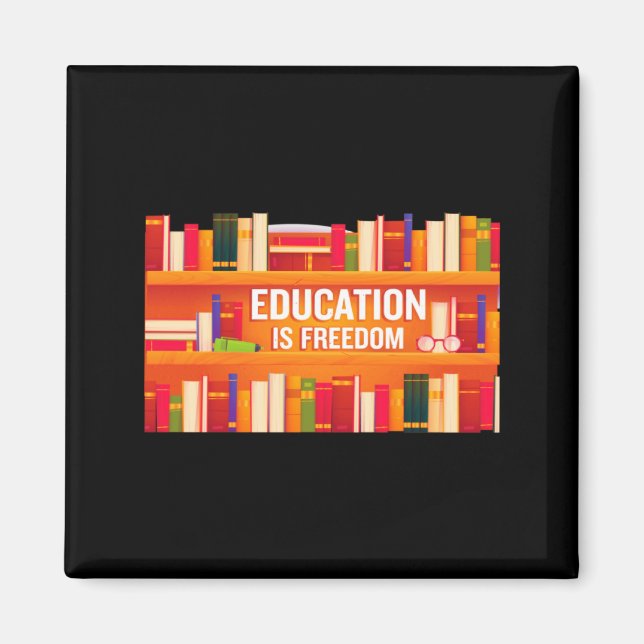 Aimant L'éducation est la liberté Histoire noire Afrique  (Devant)