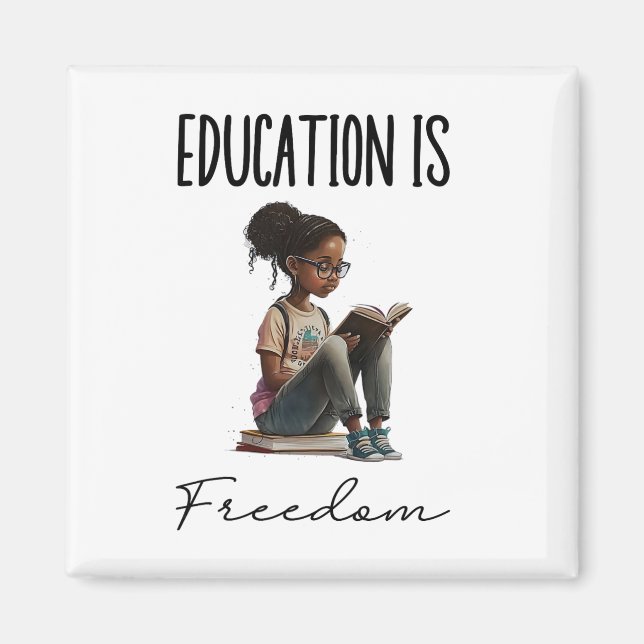Aimant L'éducation est la liberté Livres de professeur no (Devant)