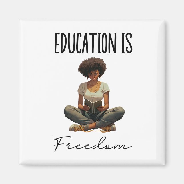 Aimant L'éducation est la liberté Livres de professeur no (Devant)