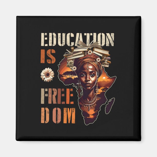 Aimant L'éducation est la liberté Livres de professeur no (Devant)