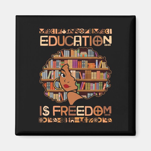 Aimant L'éducation est la liberté Livres de professeur no (Devant)