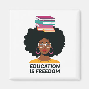 Aimant L'éducation est la liberté Livres de professeur no