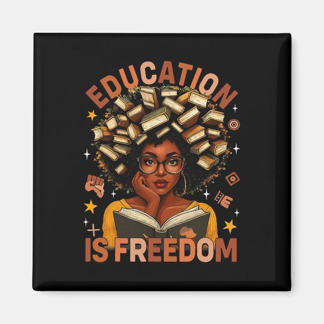 Aimant L'éducation est la liberté Livres de professeur no (Devant)
