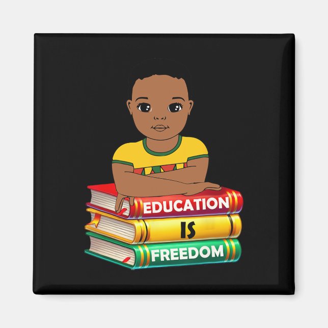 Aimant L'éducation est la liberté Mois de l'histoire des  (Devant)