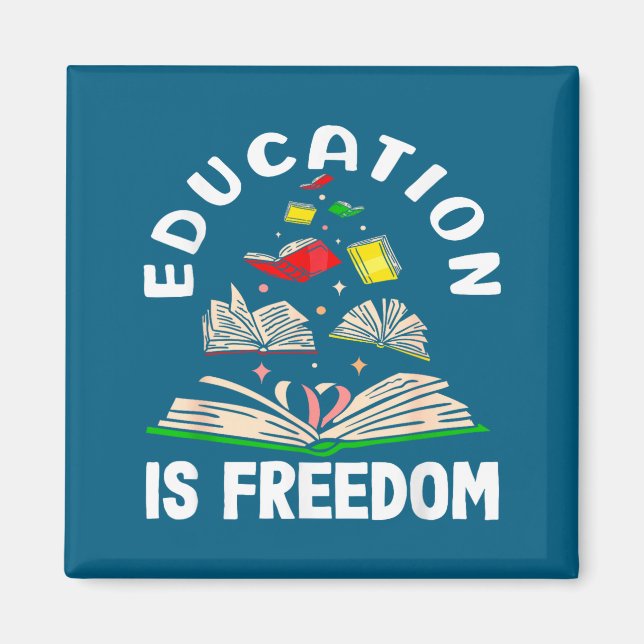 Aimant L'éducation est la liberté mois de l'histoire des  (Devant)