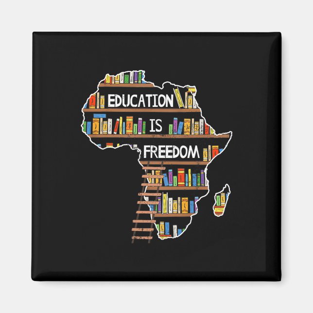 Aimant L'éducation est la liberté Mois de l'histoire des  (Devant)