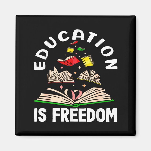 Aimant L'éducation est la liberté mois de l'histoire des  (Devant)