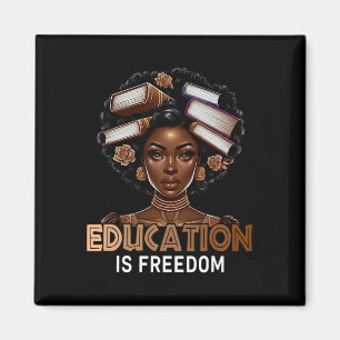 Aimant L'éducation est la liberté Professeur noir Livres