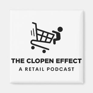 Aimant L'effet Clopen - Logo noir