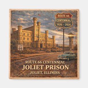 Aimant Légende de la prison de Joliet sur réfrigérateur d