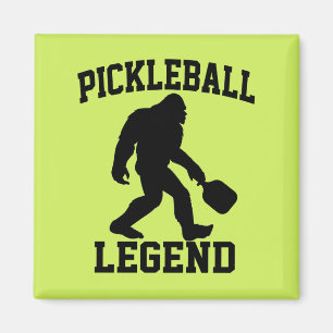 Aimant Légende de Pickleball Drôle Bigfoot