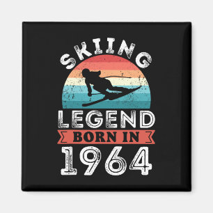 Aimant Légende du ski Filles nées 1964 60e anniversaire C
