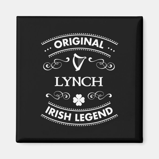 Aimant Légende Irlandaise Originelle - Nom de famille Irl (Devant)