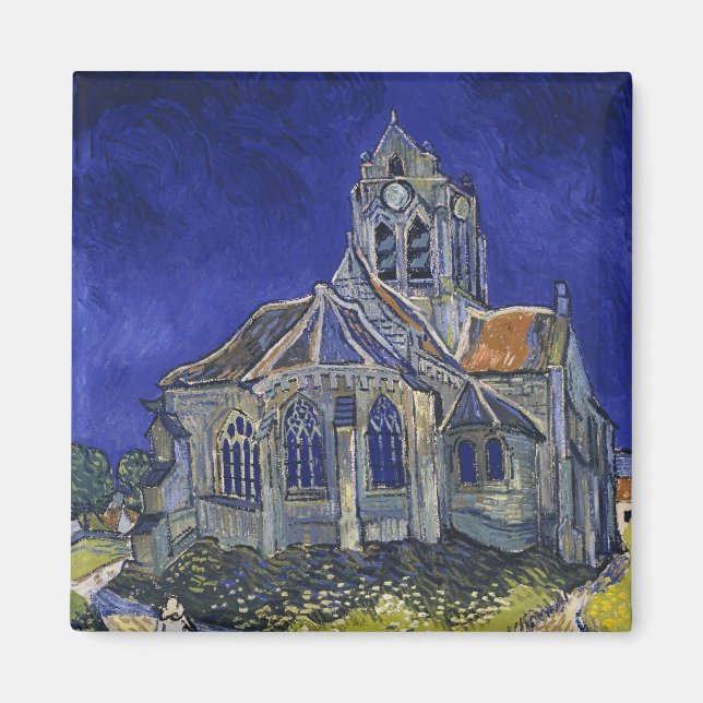 Aimant L'église d'Auvers par Vincent van Gogh (Devant)