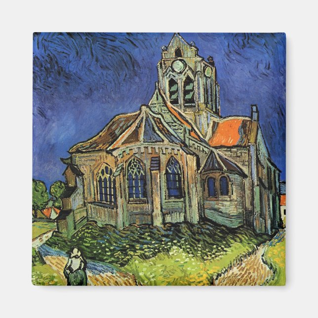 Aimant L'église d'Auvers par Vincent van Gogh (Devant)