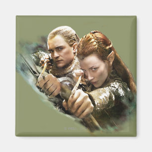 Aimant LEGOLAS GREENLEAF™ et TAURIEL™ Graphic