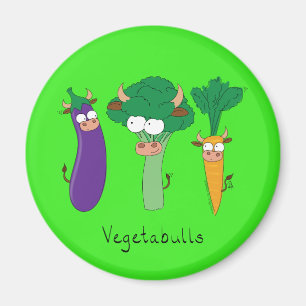 Aimant Légumes Drôles Mignons Dessin Animé Enfants