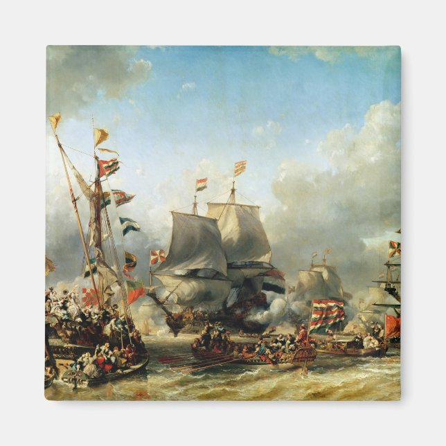 Aimant L'embarquement de Ruyter et William de Witt (Devant)