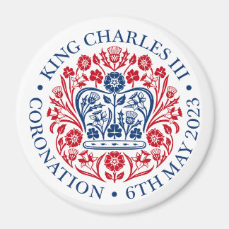 Aimant L'emblème du couronnement du roi Charles 2023