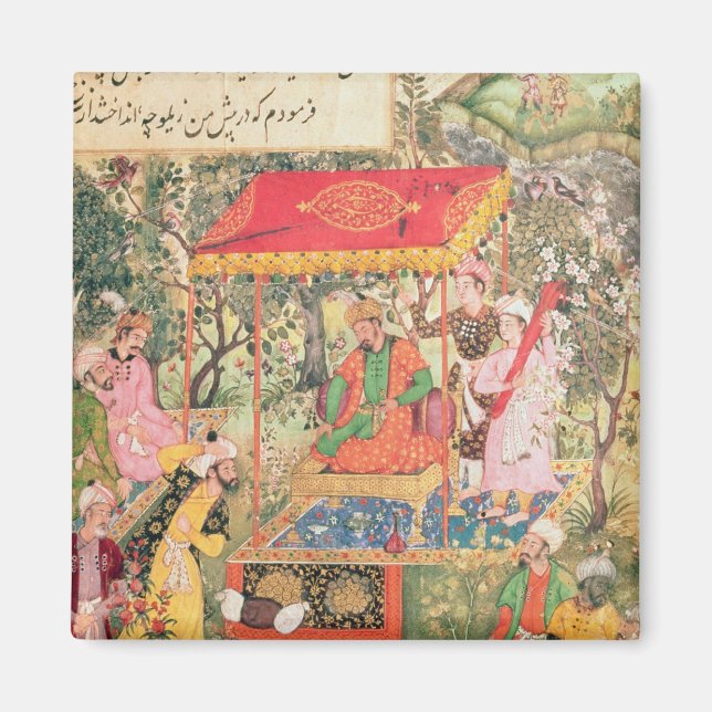 Aimant L'empereur du Mogul Babur reçoit les envoyés ouzbe (Devant)