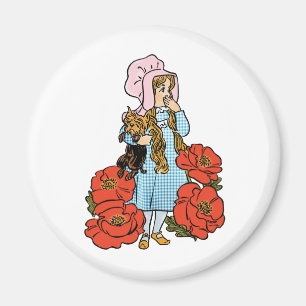 Aimant L'Enchanteur Vintage Oz, Dorothy, Fleurs de Pavot 