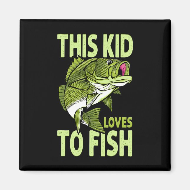 Aimant L'Enfant Aime Pêcher Les Enfants (Devant)