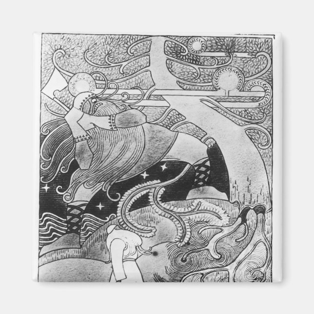 Aimant L'énorme chêne coupé (Devant)