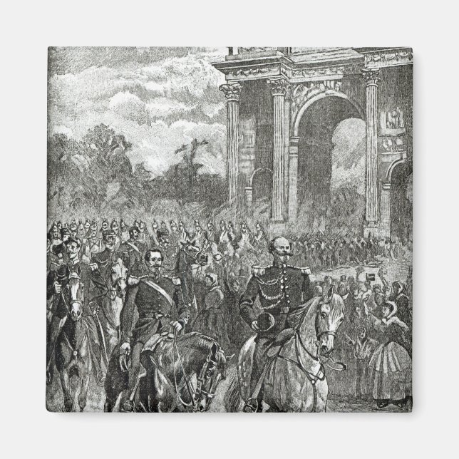 Aimant L'entrée de Napoléon III et Victor Emmanuel (Devant)