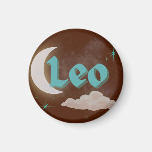 Aimant Leo Celestin esthétique Lune Cloud Stars Design