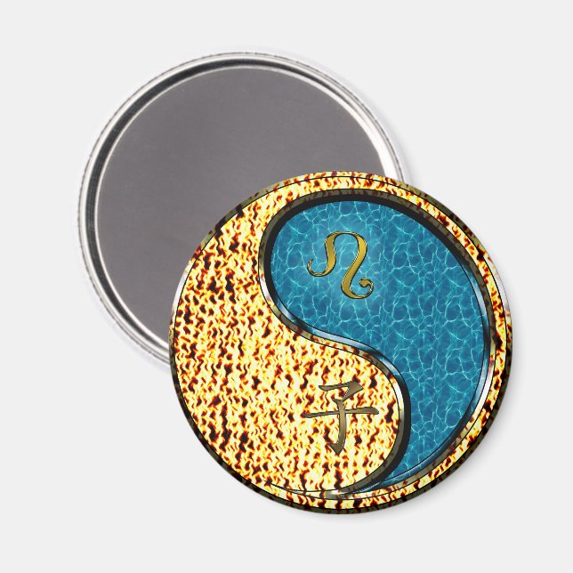 Aimant Léo & Rat d'eau (Recto/Verso)