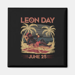 Aimant Leon Day 25 Juin Père Noël Beach 6 Mois À Noël