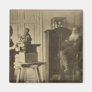 Aimant Léon Tolstoï et le prince Paolo de sculpteur