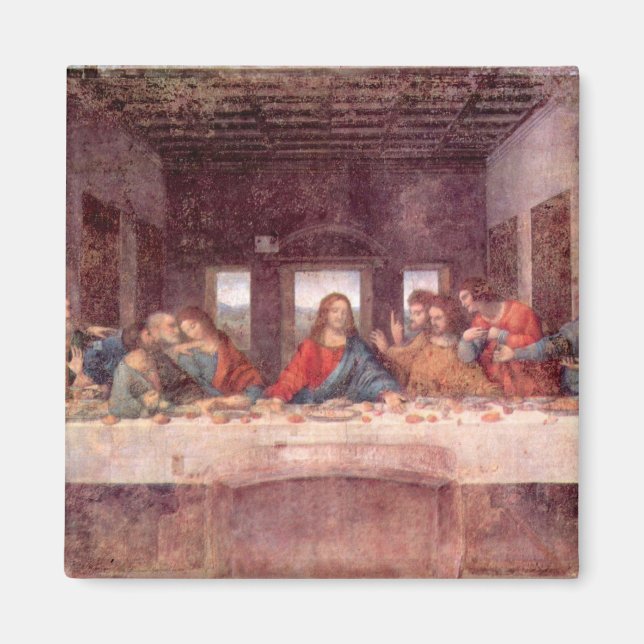 Aimant Léonard de Vinci - La Dernière Cène (Devant)