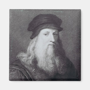 Aimant Leonardo da Vinci, gravé par Raphael